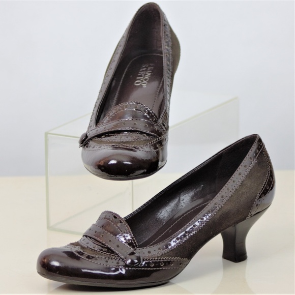 Franco Sarto 7-M Brogue Wingtip Cap Toe Loafers - Picture 1 of 8